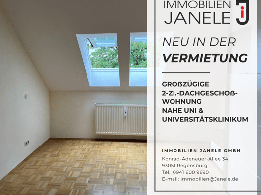Wohnung zur Miete 660 € 2 Zimmer 60 m² Geschoss 2/2 frei ab 01.10.2026 Kumpfmühl-Ziegetsdorf-Neuprüll Regensburg 93051