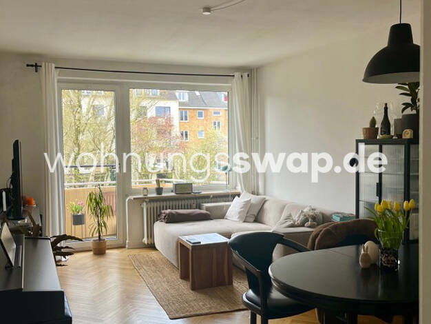 Wohnung zur Miete Tauschwohnung 760 € 2 Zimmer 48 m² 2. Geschoss Hoheluft-West Hamburg 20253