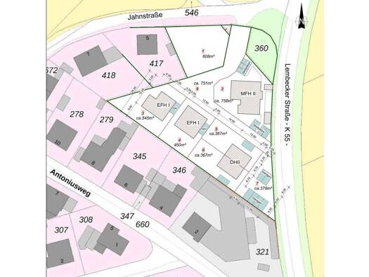 Grundstück zum Kauf 125.400 € 314 m² Grundstück Jahnstraße Lippramsdorf Haltern am See 45721