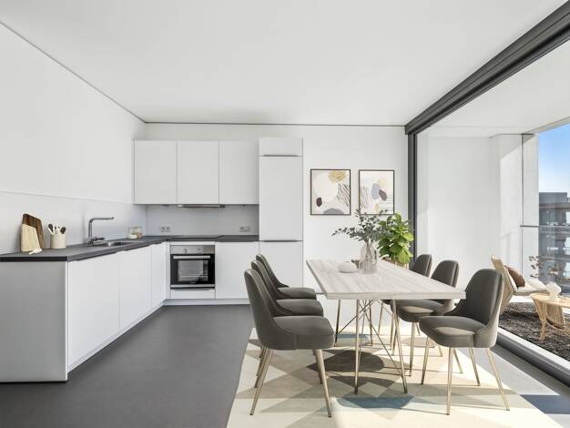 Wohnung zur Miete - Neubau 1.860 € 3 Zimmer 88,4 m² 1. Geschoss frei ab sofort Heidestraße 39 Moabit Berlin 10557