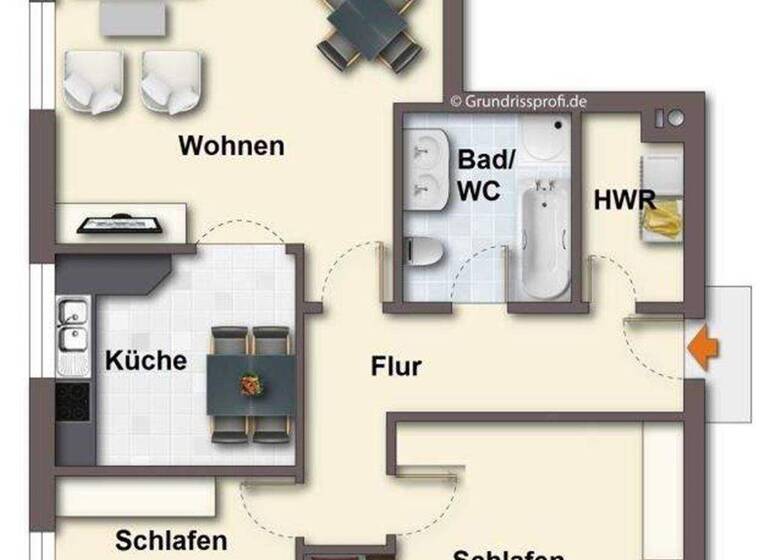 Wohnung zur Miete 600 € 3 Zimmer 83 m² 1. Geschoss frei ab sofort Papenburg 26871