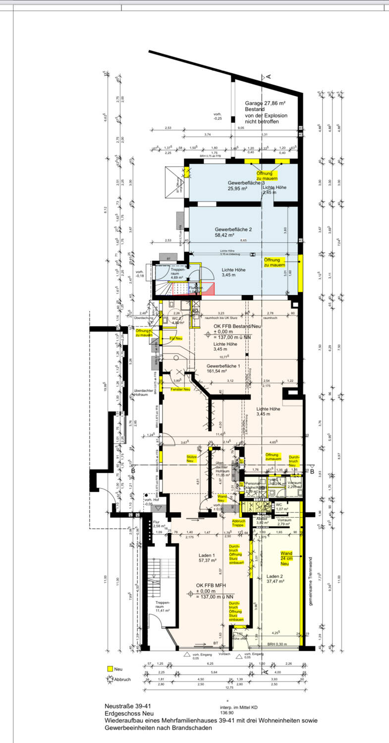 Verkaufsfläche zur Miete - Neubau provisionsfrei 4.400 € 440 m² Verkaufsfläche Neustraße 39 - 41 Eschweiler Eschweiler 52249