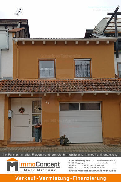 Reihenmittelhaus zum Kauf 378.000 € 5,5 Zimmer 125 m² 124 m² Grundstück Markbeinweg 23 Neuenburg Neuenburg am Rhein 79395
