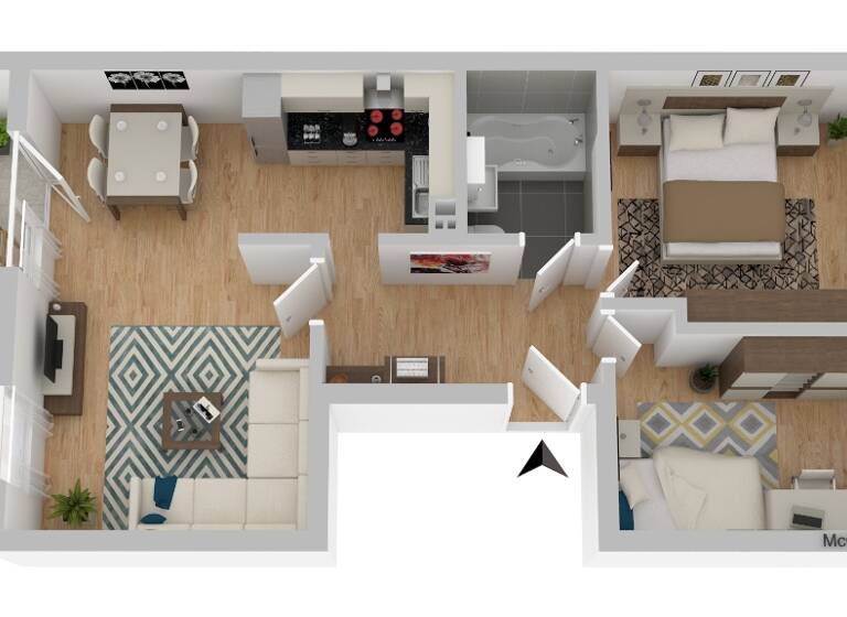 Wohnung zur Miete 299 € 3 Zimmer 54,5 m² 5. Geschoss Otto-Bruchholz-Straße 23 Suhl 98527