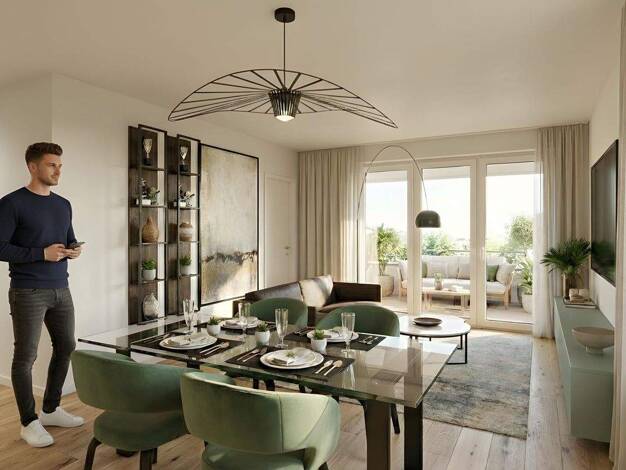 Wohnung zum Kauf - Neubau provisionsfrei 205.380 € 2 Zimmer 48,9 m² 1. Geschoss Hövelhof 33161