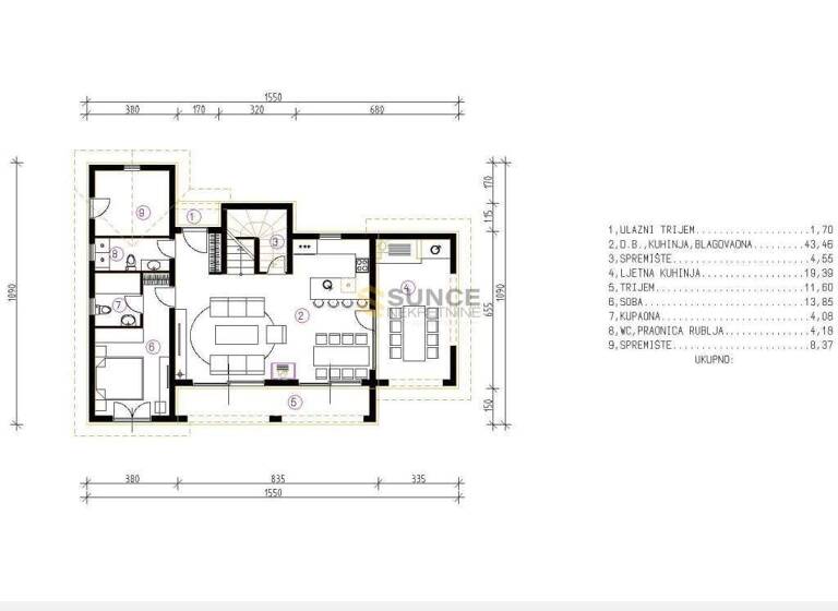 Haus zum Kauf 799.000 € 3 Zimmer 550 m² Vrh i Zapad