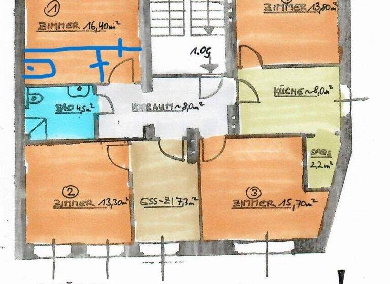 Wohnung zur Miete 782 € 4 Zimmer 89,6 m² 1. Geschoss Teufelhof St. Pölten 3100