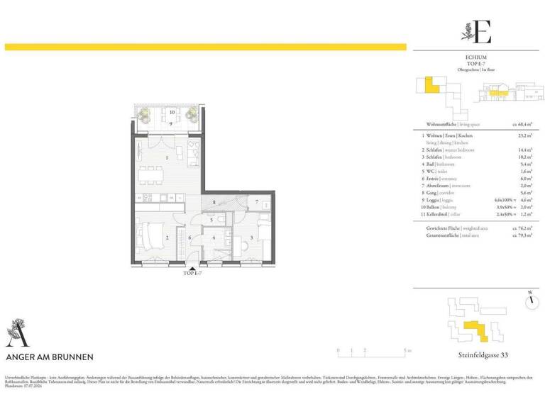 Wohnung zum Kauf - Erstbezug 289.000 € 2 Zimmer 1. Geschoss Hollabrunn 2020