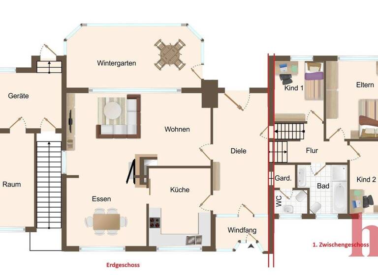 Haus zum Kauf provisionsfrei 529.500 € 11 Zimmer 285,4 m² 917 m² Grundstück Wienerei Damme 49401