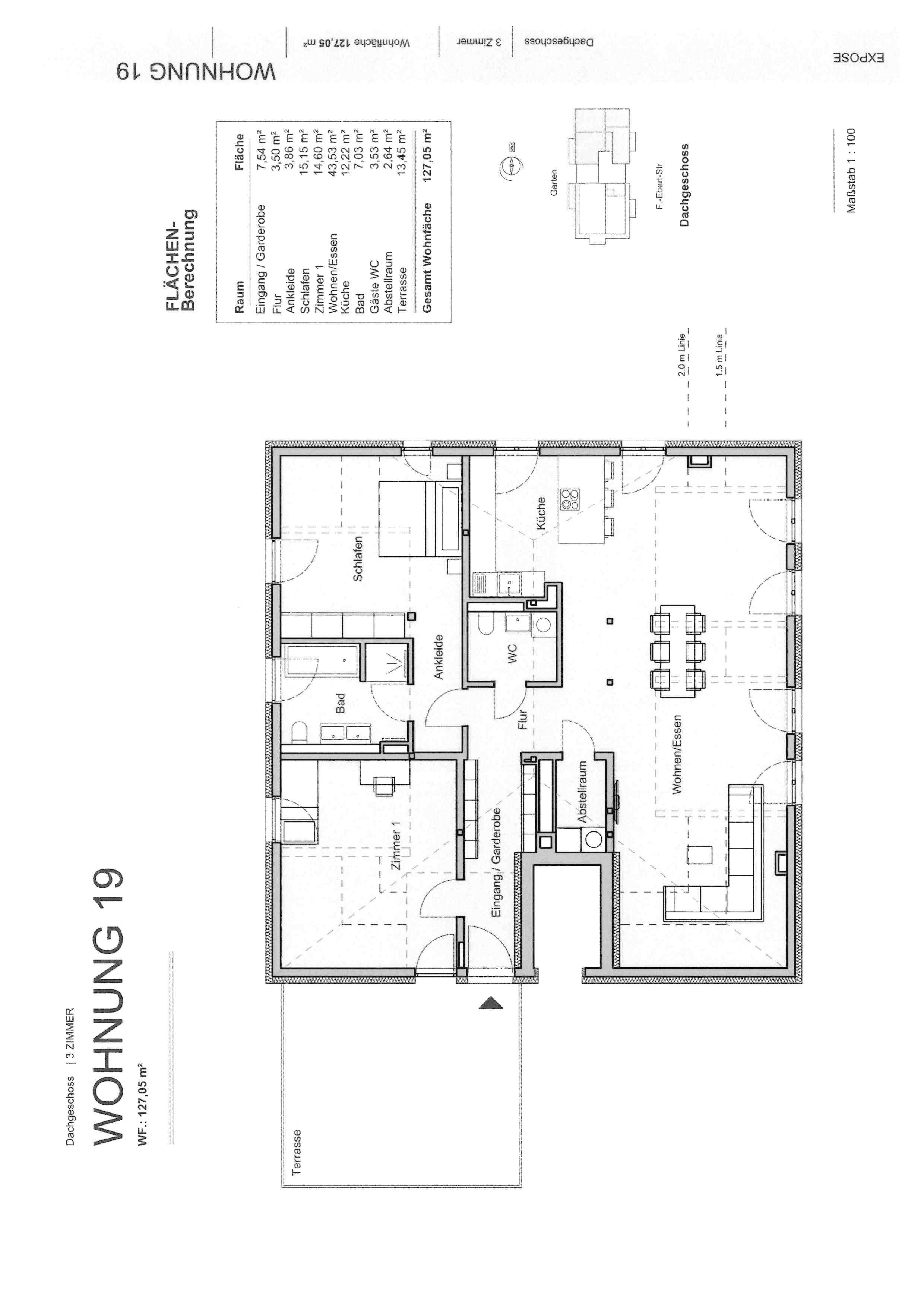 Wohnung zum Kauf provisionsfrei 634.700 € 3 Zimmer 127,1 m²<br/>Wohnfläche 5.<br/>Geschoss ab sofort<br/>Verfügbarkeit Nordvorstadt Weimar 99423