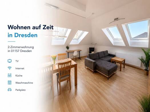 Wohnung zur Miete auf Zeit 1.270 € 2 Zimmer 57 m² frei ab 01.11.2026 Klopstockstraße Cotta Ortsamtsbereich Cotta 01157