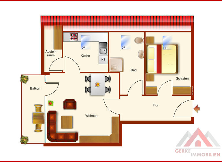 Wohnung zum Kauf 129.000 € 2 Zimmer 49,1 m² 4. Geschoss Soest 59494