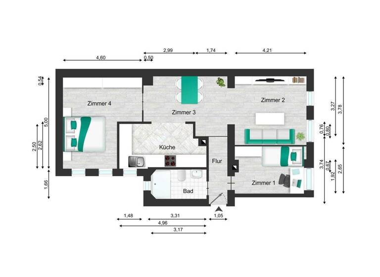 Mehrfamilienhaus zum Kauf 1.850.000 € 35 Zimmer 774 m² 420 m² Grundstück Gostenhof Nürnberg 90429