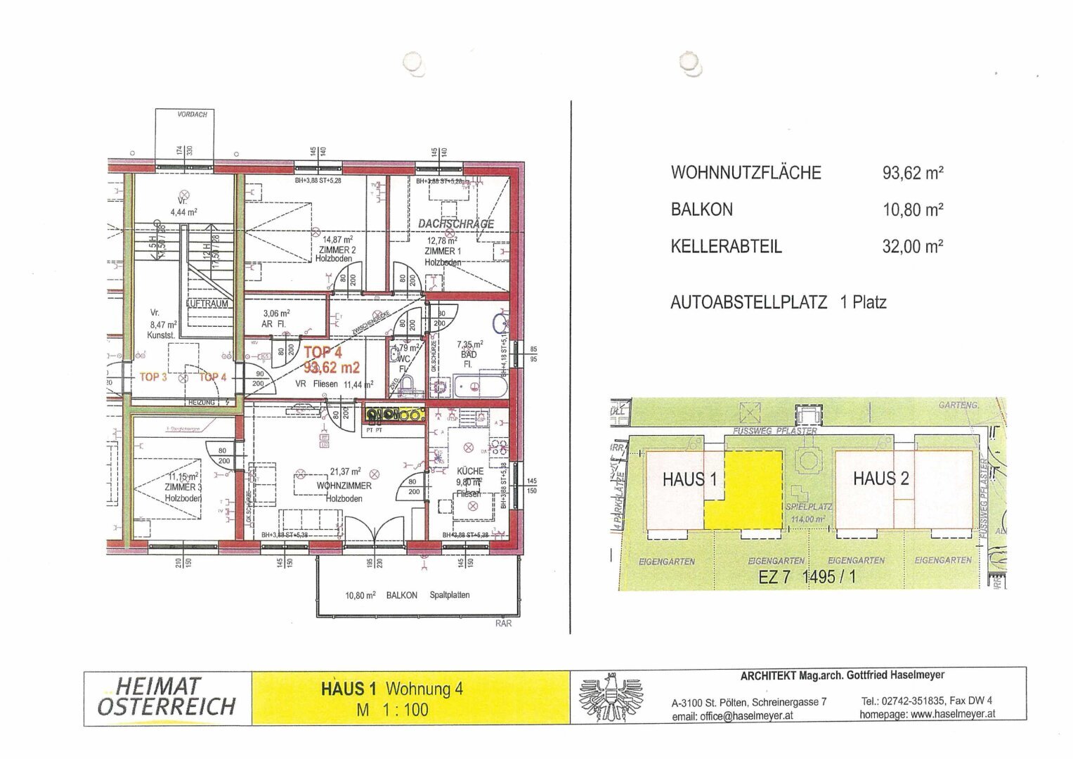 Wohnung zur Miete 841 € 4 Zimmer 93,6 m²<br/>Wohnfläche Bergland Bergland 3254