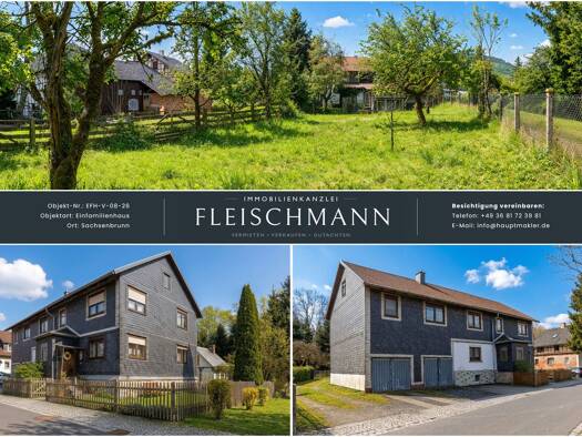 Einfamilienhaus zum Kauf 135.000 € 15 Zimmer 269 m² 1.263 m² Grundstück Alte Straße 5 Sachsenbrunn Eisfeld 98673