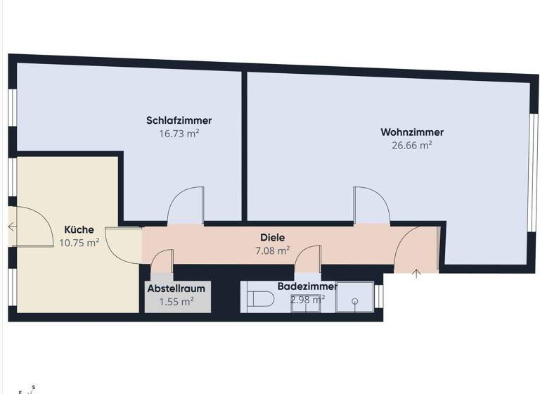 Wohnung zur Miete 475 € 2 Zimmer 78 m² Unterhaun Hauneck 36282