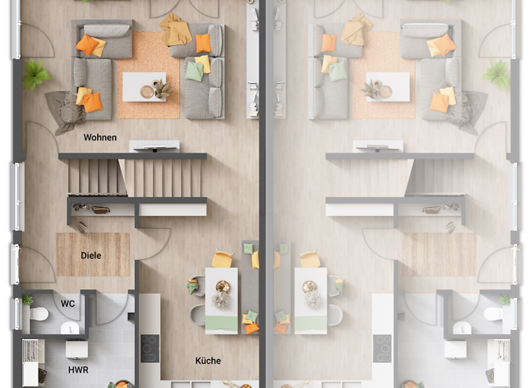 Haus zum Kauf provisionsfrei 384.990 € 4 Zimmer 135 m² 311 m² Grundstück Merfeld Dülmen 48249