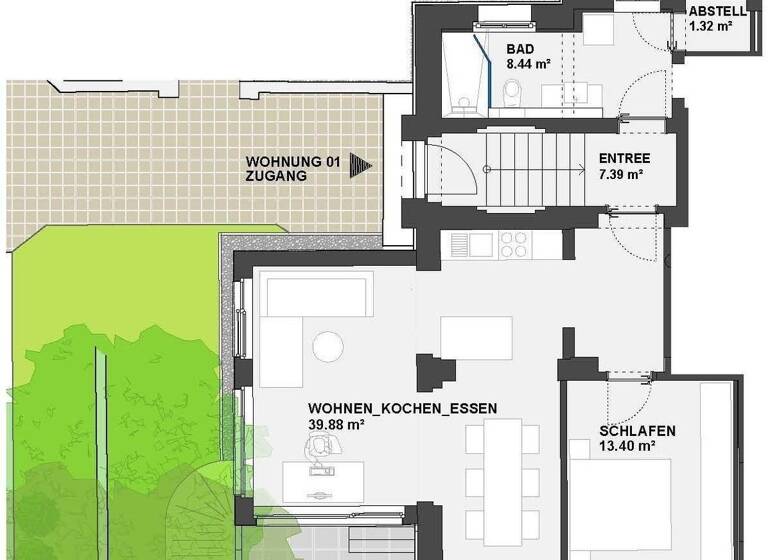 Studio zur Miete Wohnen auf Zeit 1.320 € 2 Zimmer 75,6 m² frei ab 03.03.2026 Mothesstr. 1 Eutritzsch Leipzig 04129