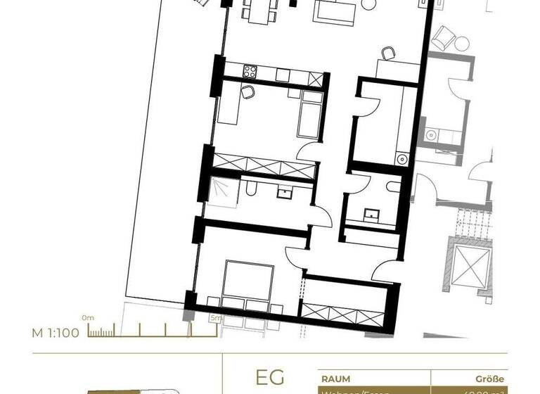 Wohnung zur Miete - Erstbezug 1.857 € 3,5 Zimmer 132,6 m² EG frei ab 01.08.2026 Sehnde 31319