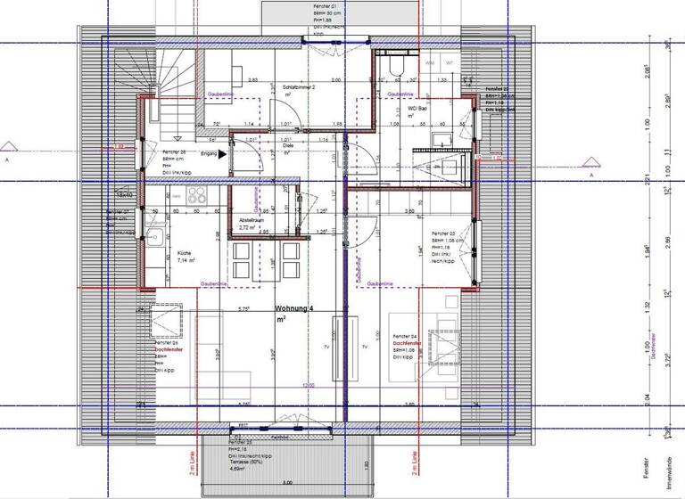 Wohnung zur Miete 1.369 € 3 Zimmer 80 m² Geschoss 3/4 frei ab sofort Schillerstraße 149 Bittenfeld Waiblingen 71336