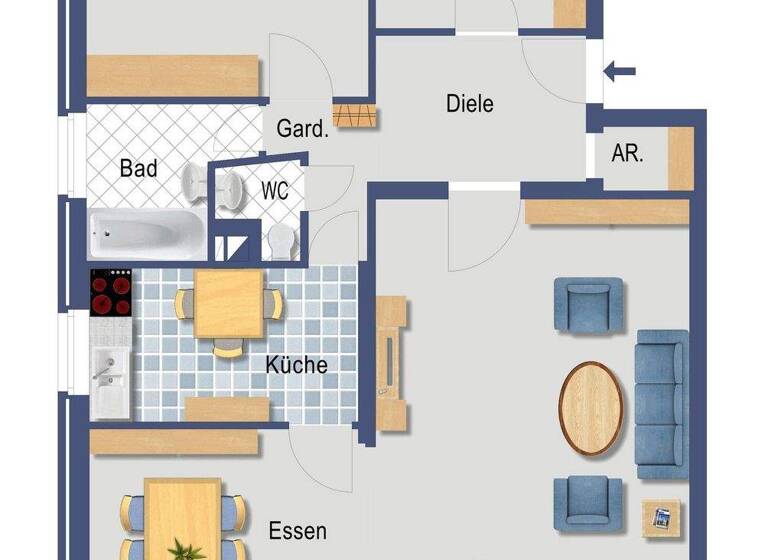 Wohnung zum Kauf 329.000 € 3,5 Zimmer 90 m² Eller Düsseldorf 40231