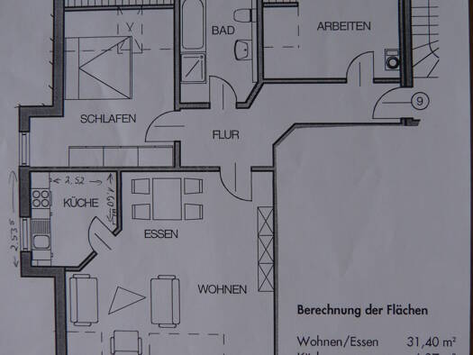 Wohnung zur Miete 700 € 3 Zimmer 80 m² 2. Geschoss frei ab 01.10.2026 Frommershausen Vellmar 34246