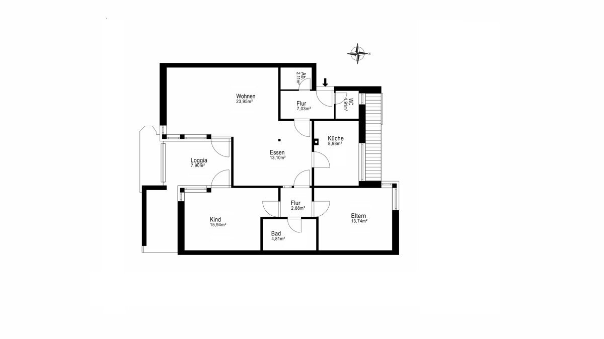 Wohnung zum Kauf 152.000 € 3 Zimmer 99,5 m²<br/>Wohnfläche Am Schloß Ahrensburg 22926