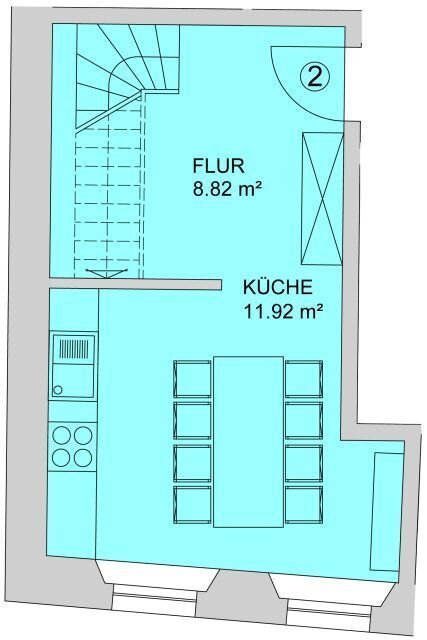 Maisonette zur Miete 840 € 2 Zimmer 103,5 m²<br/>Wohnfläche 2.<br/>Geschoss 01.02.2025<br/>Verfügbarkeit Münzstraße 6 Innenstadt 111 Zwickau 08056