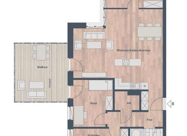 Wohnung zum Kauf - Neubau 586.656 € 4 Zimmer 108,6 m² Mainburg 84048