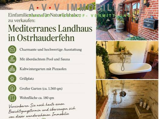 Einfamilienhaus zum Kauf 519.000 € 6 Zimmer 180 m² 1.560 m² Grundstück Ostrhauderfehn Ostrhauderfehn 26842