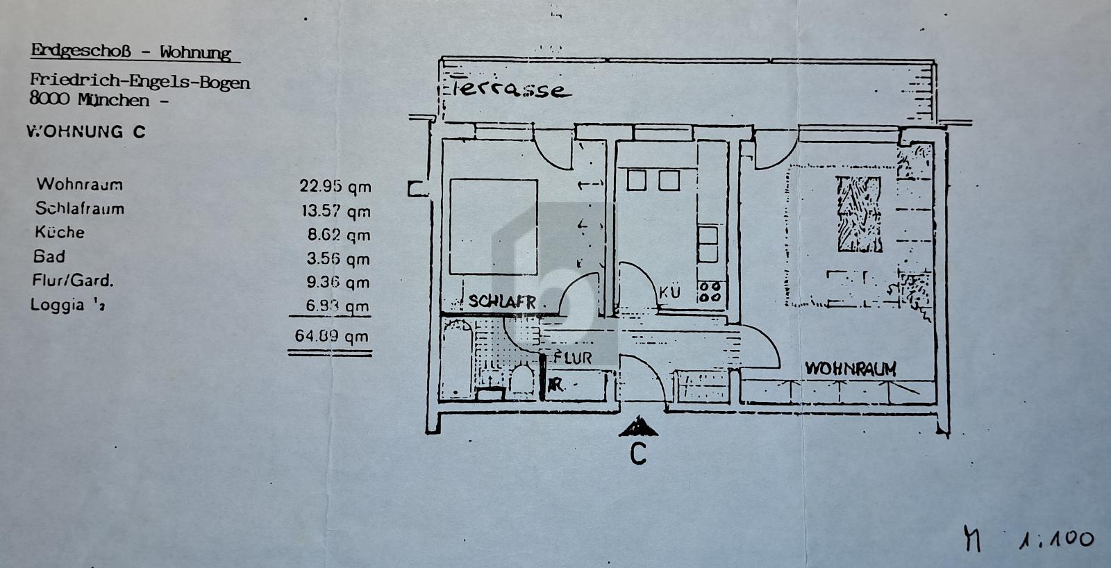 Wohnung zum Kauf 350.000 € 2 Zimmer 65 m²<br/>Wohnfläche Neuperlach München 81735