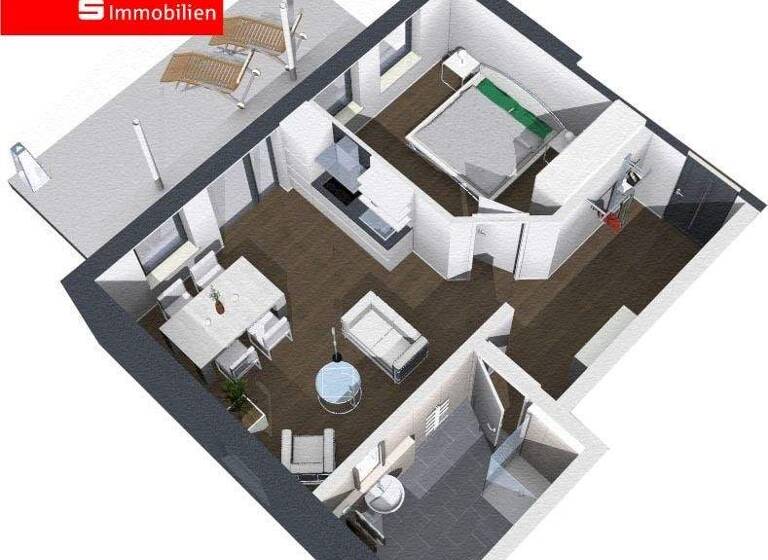 Terrassenwohnung zum Kauf - Erstbezug provisionsfrei 239.000 € 2 Zimmer 60,9 m² Frankenberg 35066