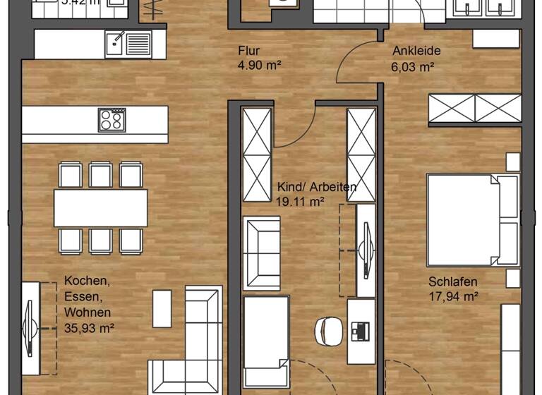 Wohnung zum Kauf 569.000 € 3 Zimmer 120,8 m²<br/>Wohnfläche 1.<br/>Geschoss Paul-Flechsig Straße 11 Meusdorf Leipzig 04289