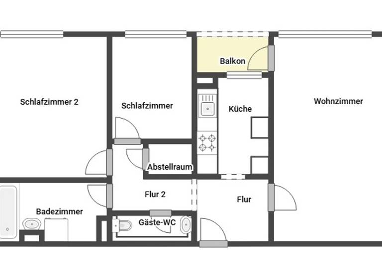 Wohnung zum Kauf 120.000 € 3 Zimmer 70,6 m² 9. Geschoss Laatzen-Mitte Laatzen 30880