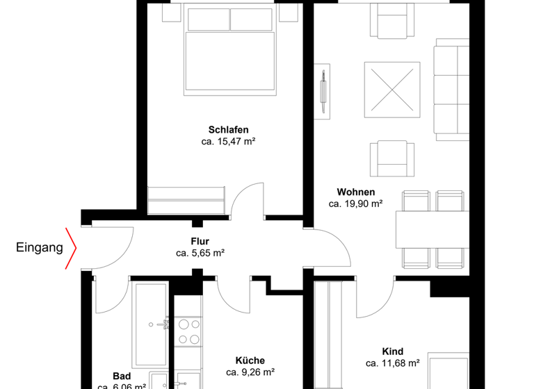 Wohnung zum Kauf 34.920 € 3 Zimmer 69,8 m² Altenpleen 18445