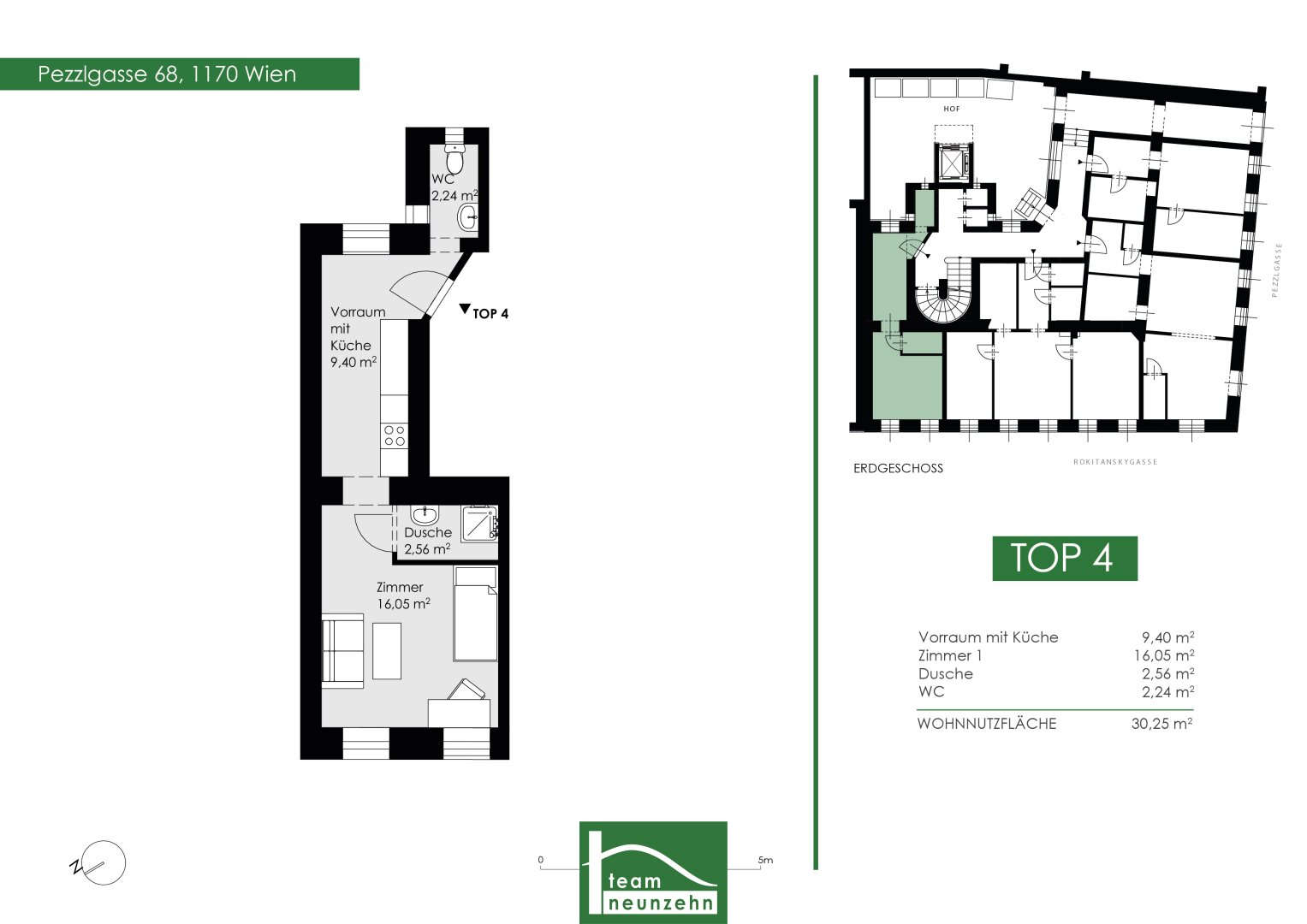 Wohnung zum Kauf 169.001 € 1 Zimmer 30,7 m²<br/>Wohnfläche EG<br/>Geschoss Pezzlgasse 68 Wien 1170