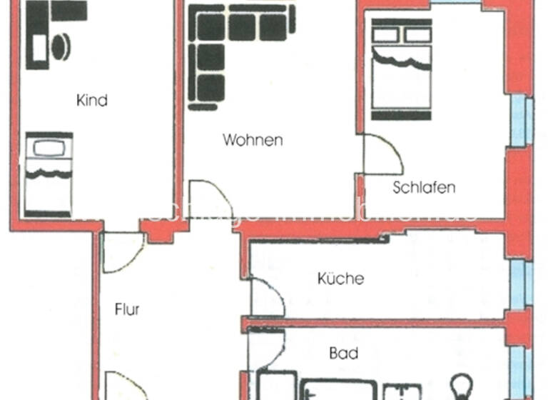 Wohnung zum Kauf 195.000 € 3 Zimmer 78,1 m²<br/>Wohnfläche 3.<br/>Geschoss Löbtau-Nord Dresden 01159