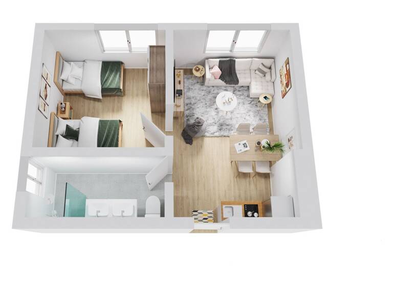 Wohnung zum Kauf 159.000 € 2 Zimmer 42 m² 2. Geschoss Schneilstraße 1 Winterberg 59955