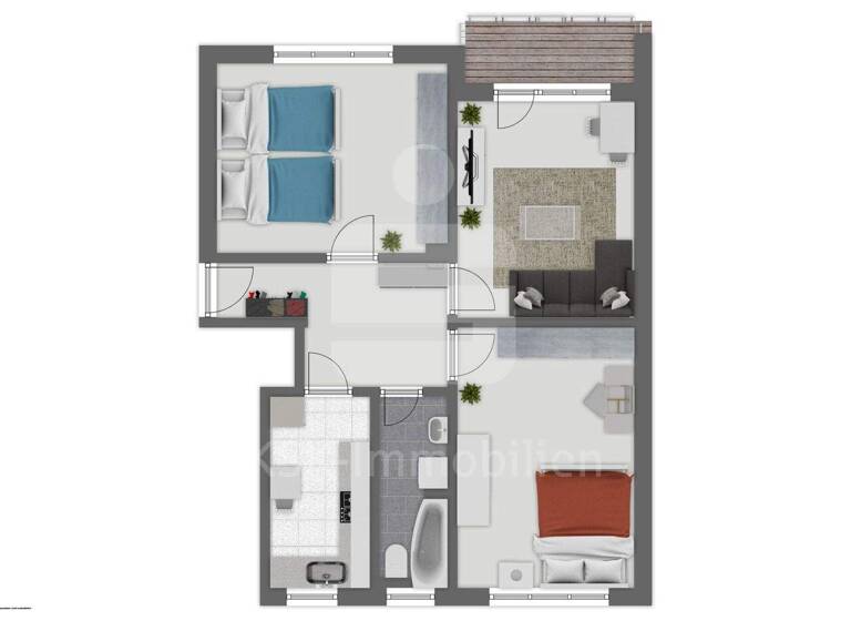 Wohnung zum Kauf 219.000 € 3 Zimmer 73 m² 2. Geschoss Hoffnungsthal Rösrath 51503