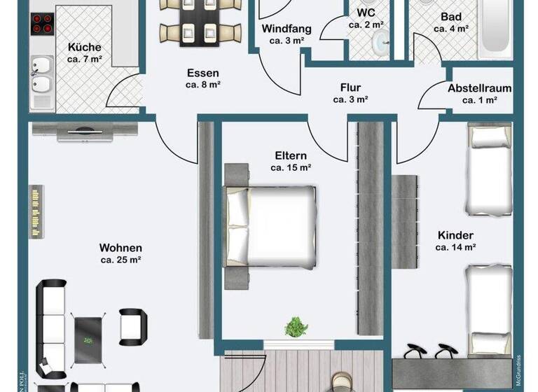 Wohnung zum Kauf 255.000 € 3,5 Zimmer 87 m² 1. Geschoss Sahlkamp Hannover 30179