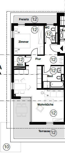 Penthouse zur Miete 900 € 3 Zimmer 72,5 m²<br/>Wohnfläche 3.<br/>Geschoss ab sofort<br/>Verfügbarkeit Elmshorner Str. 87c Wahlbezirk 007 Pinneberg 25421