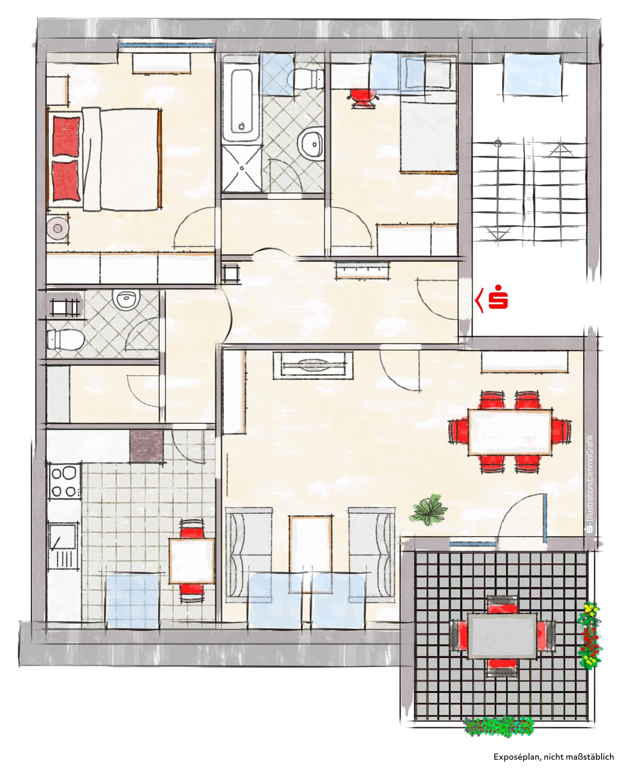 Wohnung zum Kauf 200.000 € 3 Zimmer 86 m²<br/>Wohnfläche Muhr Muhr 91735