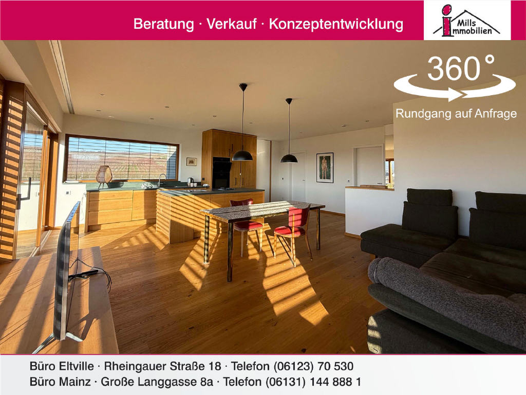 Wohnung zum Kauf 799.000 € 3 Zimmer 120 m²<br/>Wohnfläche 2.<br/>Geschoss Eltville Eltville am Rhein 65343