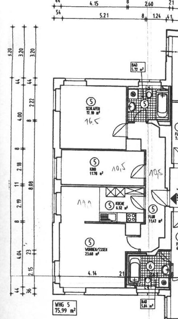 Wohnung zum Kauf 208.500 € 3 Zimmer 76 m²<br/>Wohnfläche 1.<br/>Geschoss Reußstr 14 Hakenfelde Berlin 13587