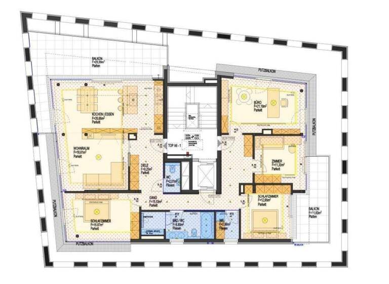 Penthouse zum Kauf - Erstbezug 5 Zimmer 145,9 m² 6. Geschoss Dr. Walter-Waizer-Straße 1a Schwaz 6130