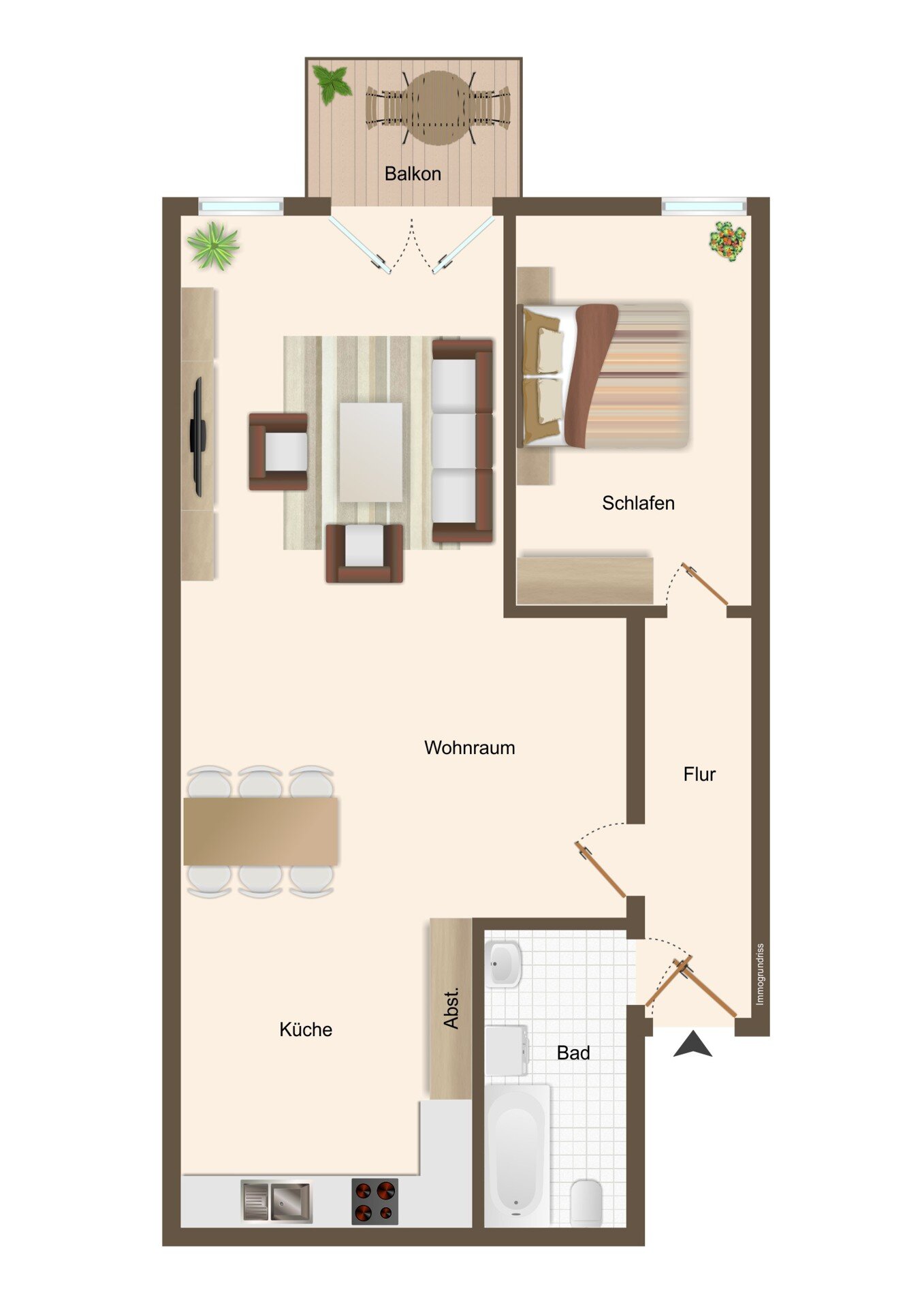 Wohnung zur Miete 449 € 2 Zimmer 74,8 m²<br/>Wohnfläche 1.<br/>Geschoss Lauenhainer Straße 59 Mittweida Mittweida 09648