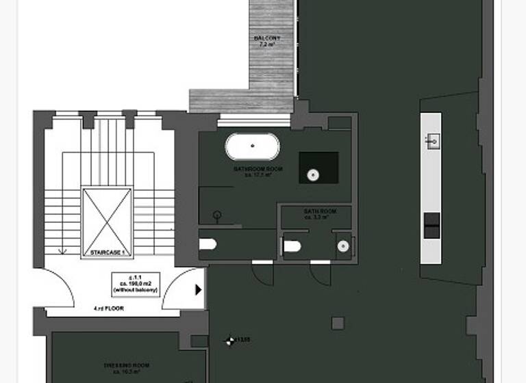 Wohnung zur Miete 7.653 € 4 Zimmer 190 m²<br/>Wohnfläche 4.<br/>Geschoss Lindower Straße 18 Wedding Berlin 13347