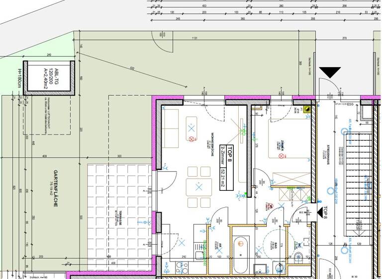 Wohnung zur Miete 793 € 2 Zimmer 52,2 m² EG Wiener Neustadt 2700