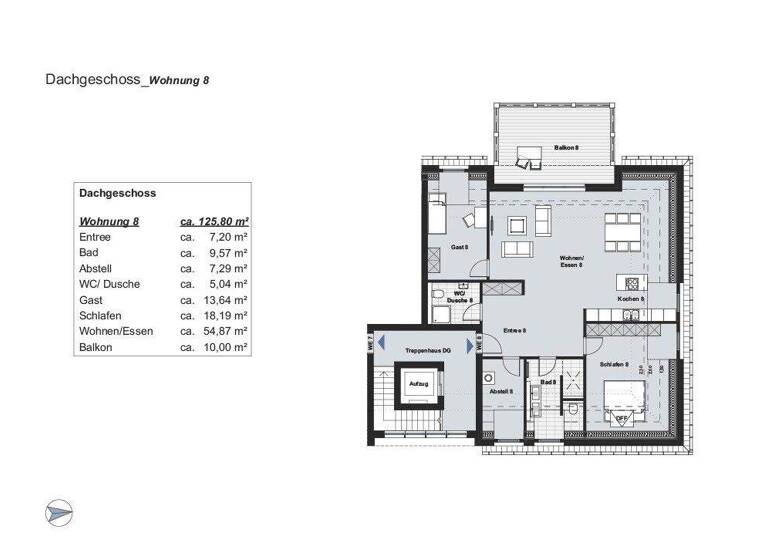 Penthouse zum Kauf provisionsfrei 681.000 € 3 Zimmer 126 m² 2. Geschoss Speldorf Mülheim 45478