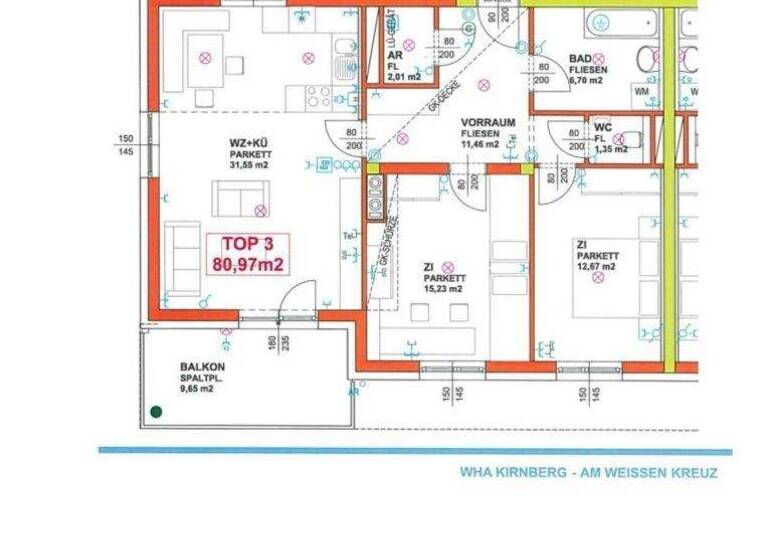 Wohnung zur Miete 761 € 3 Zimmer 81,2 m² Kirnberg an der Mank 3241